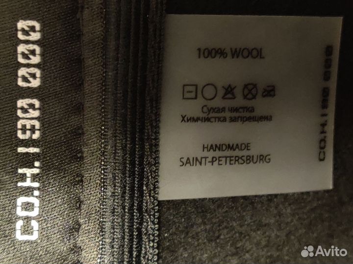 Шляпа фетровая женская черная