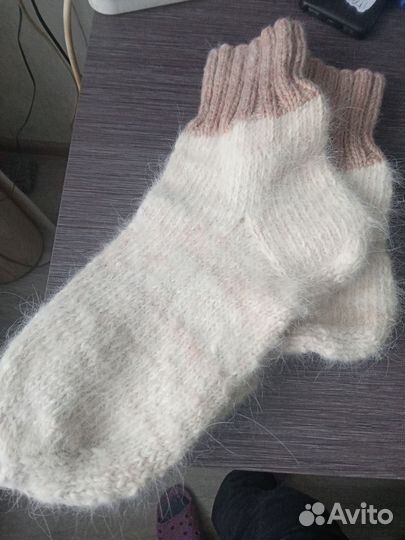 Носки шерстяные мужские вязаные