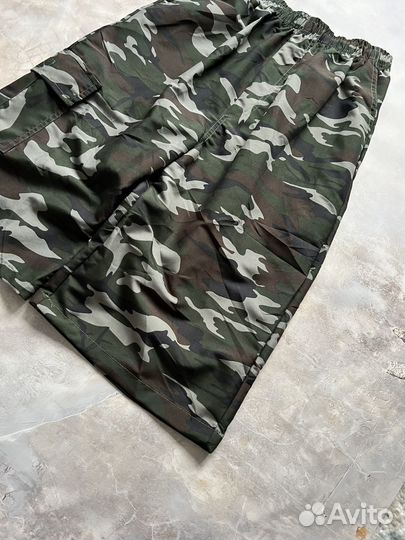 Шорты Balenciaga Camo Realtree Широкие Ниже колена