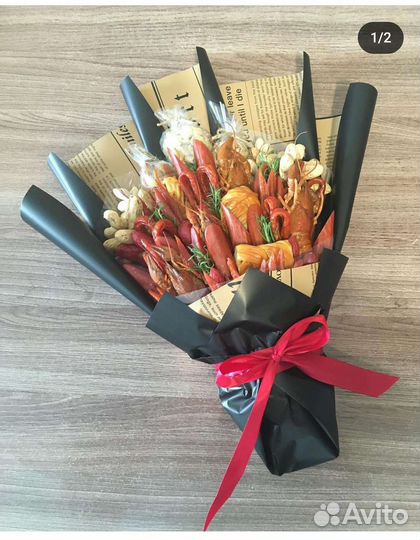 Букеты из раков