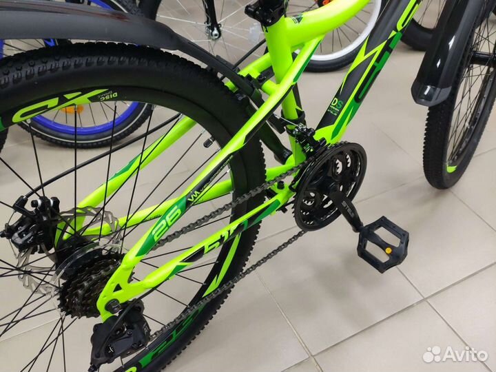 Велосипед 26 stels Navigator 510 MD неон зеленый