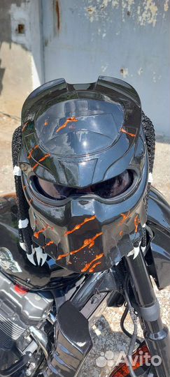 Мото шлем Хищник