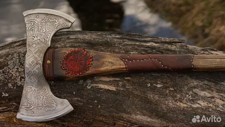 Топор кованый Викинг двусторонний