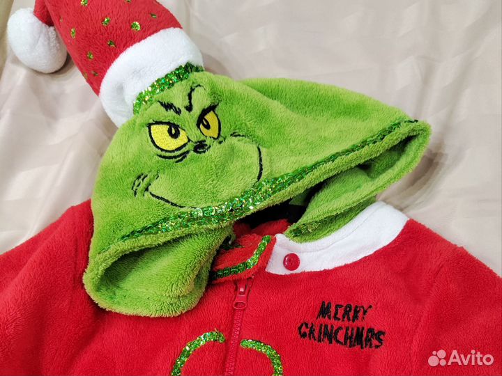 Новогодний костюм Гринча для мальчика 104