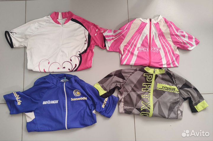 Велоджерси S розовые (велофутболка, велоодежда)