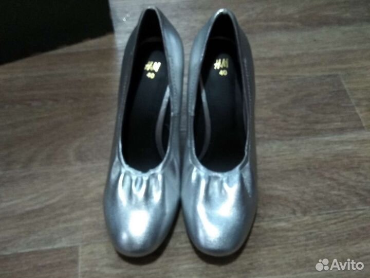 Туфли серебряные