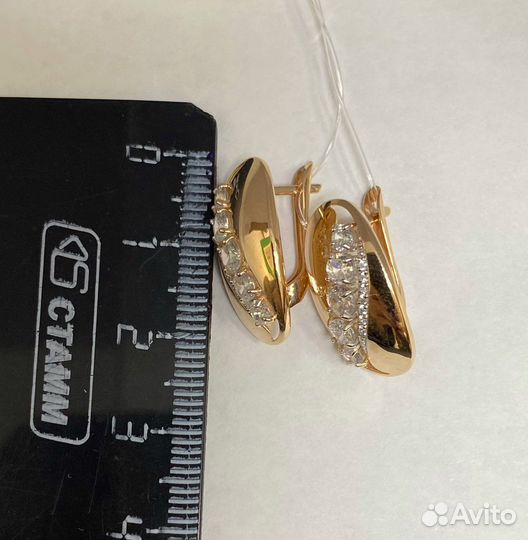 Золотые серьги 585 проба