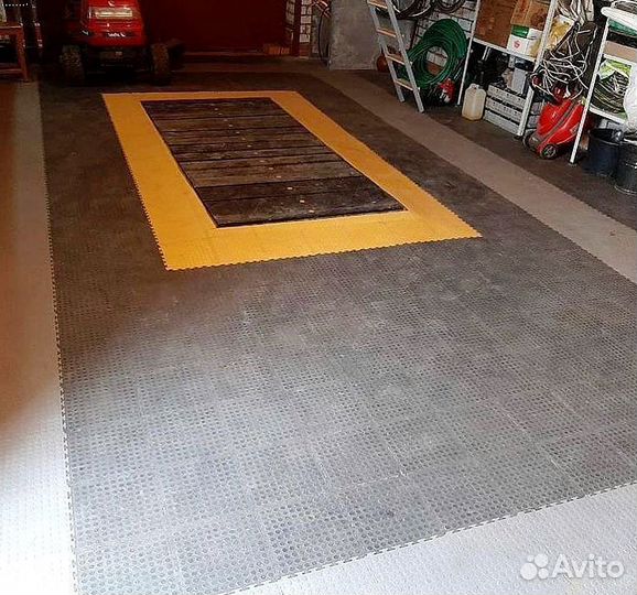 Пвх плитка для гаража