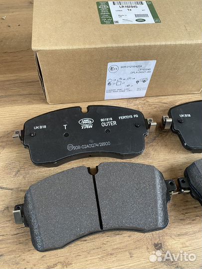 Тормозные колодки передние Range Rover LR162045