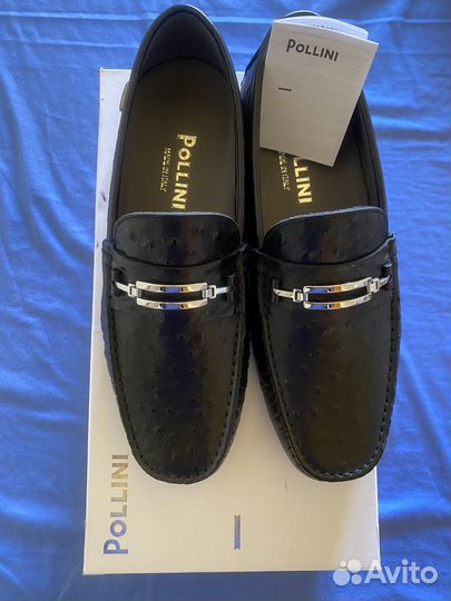 Pollini Италия мокасины новые кожа