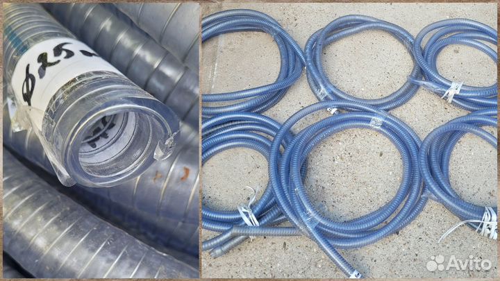Гибкий шланг из пвх-стали, армированный проволокой