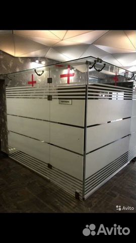 Дверь перегородки стеклянные