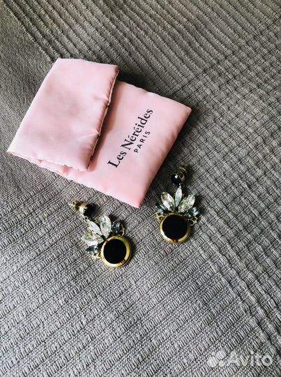 Вечерние серьги с кристаллами