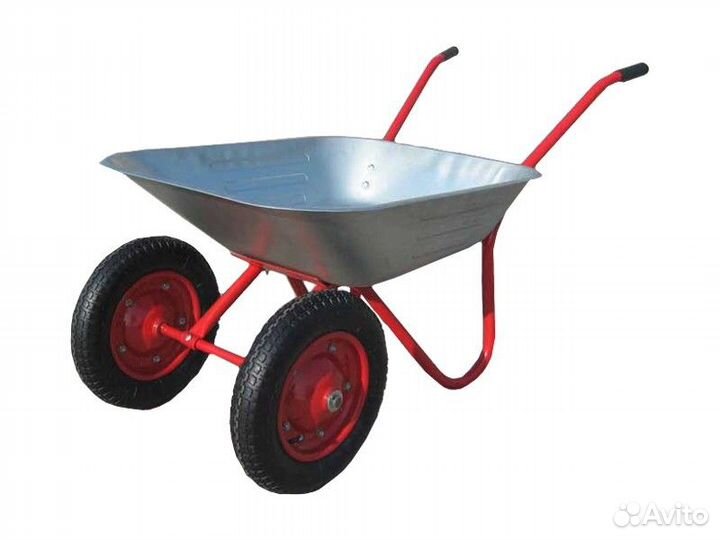 Тачка садовая двухколесная 120кг,85л,толщ.куз.0,6