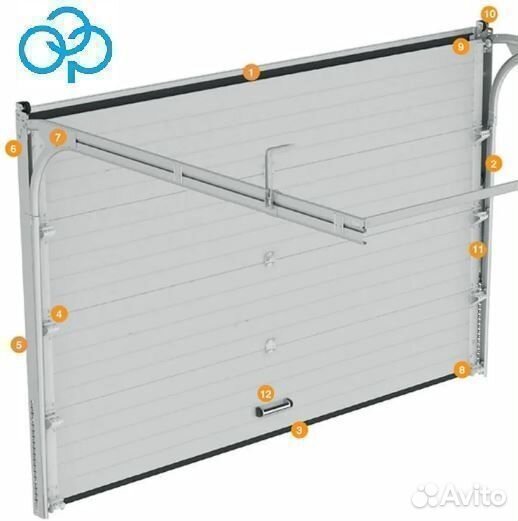 Гаражные секционные ворота дорхан 2750х2750