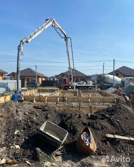 Заливка фундамента всех видов Отмостка