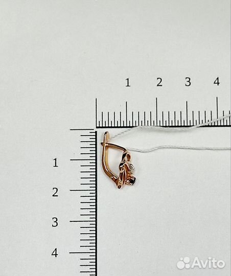 Золотые серьги с бриллиантами и сапфирами