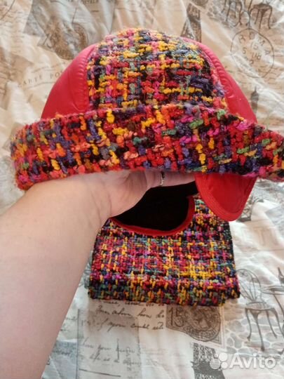 Шапка+шарф для девочки
