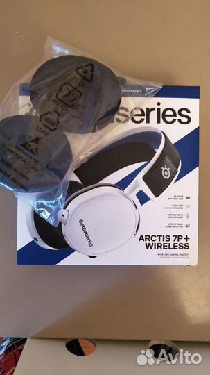 Наушники SteelSeries Arctis 7P+ белый Беспроводные