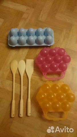 Контейнер для яиц набор деревянных ложек, лопатка