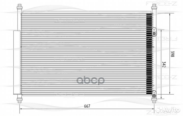 Радиатор кондиционера suzuki Grand vitara 05
