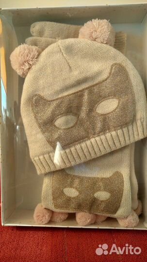 Комплект шапка, шарф, перчатки