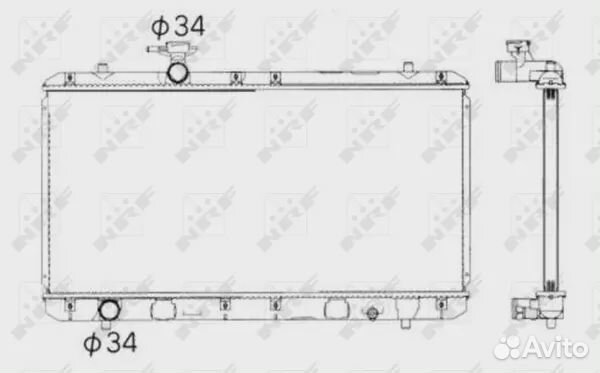Радиатор системы охлаждения suzuki Liana 1.6 01