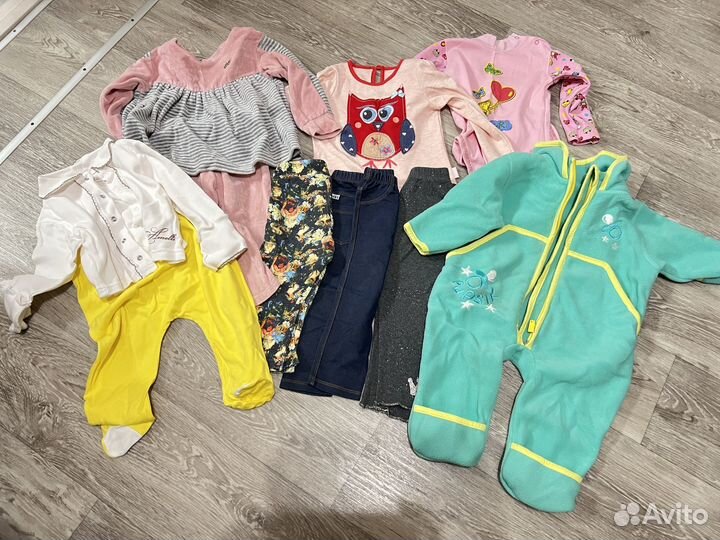 Вещи пакетом для девочки 80