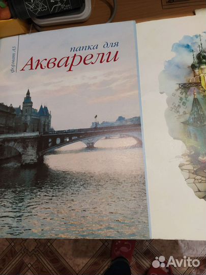 Папка с листами, формат А3 для акварели