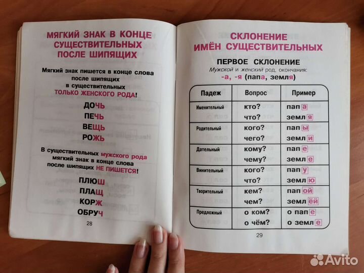 Справочник для школьников по русскому языку