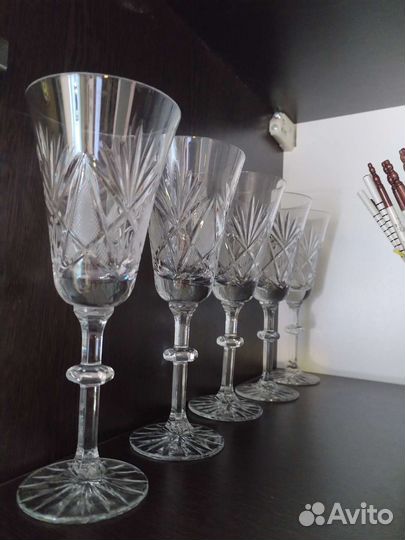 Фужеры хрустальные СССР