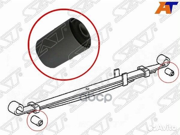 Сайлентблок рессоры toyota caldina/corolla/spri