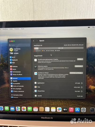 Macbook air 13 2019;256 SSD Gold Rose