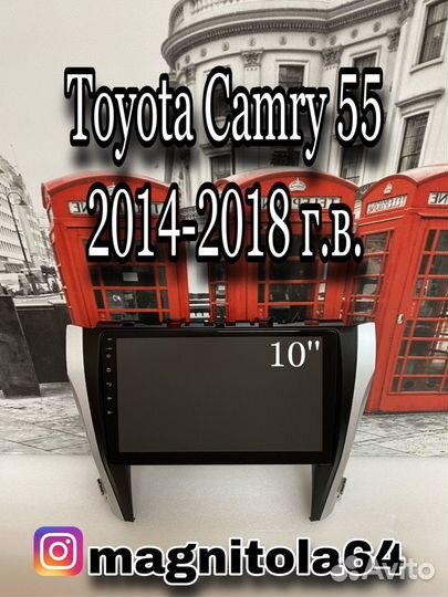 Android магнитола Toyota Camry 50 11-14