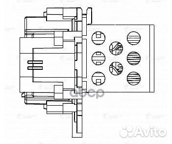 Резистор вентилятора охлаждения PSA 307 00-; 308