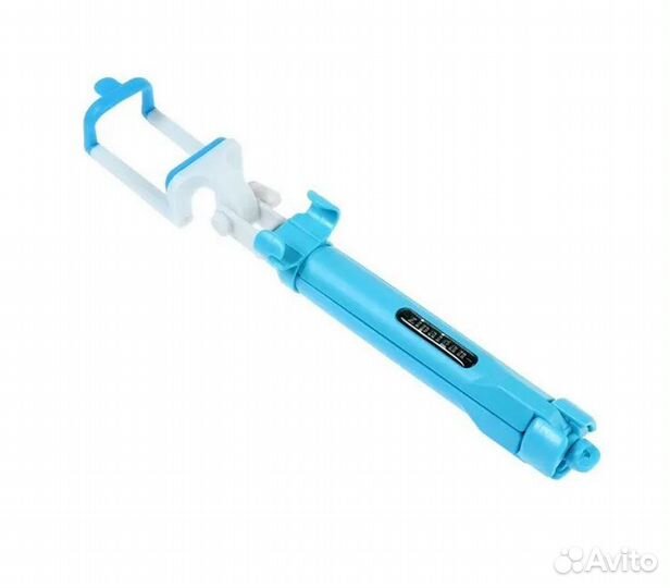 Монопод/ палка для селфи Bluetooth/пульт синий