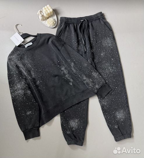 Хлопковый спортивный костюм no name lux