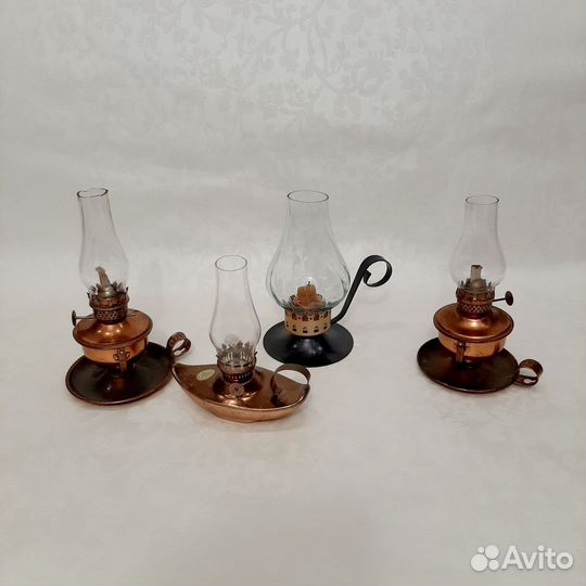 Керосиновая лампа медь