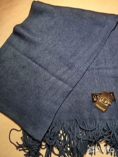 Шарф женский синий новый