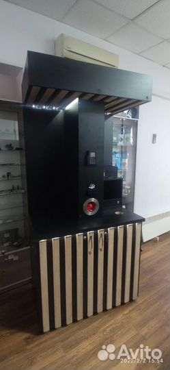 Стойка для кофейни самообслуживания лофт