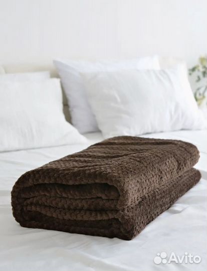 Плед шоколадный