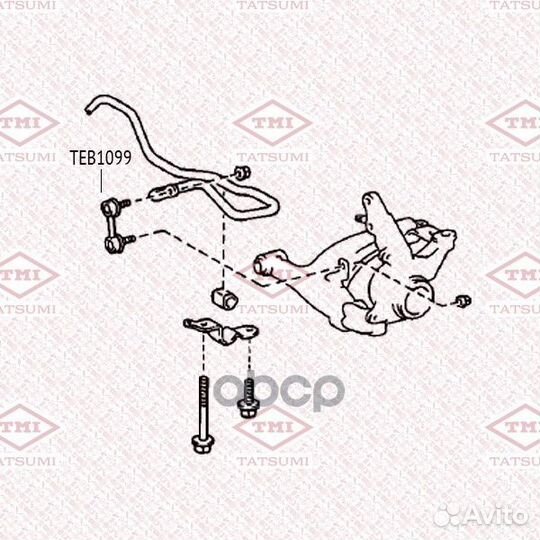 Тяга стабилизатора передняя L/R TEB1099 tatsumi