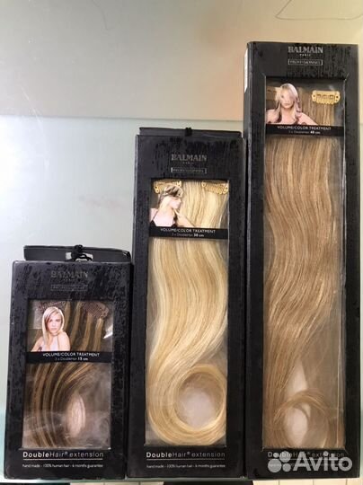 Пряди balmain hair натуральных волос на зажимах