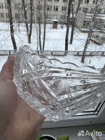 Хрустальная ваза (конфетница/ салатник) СССР