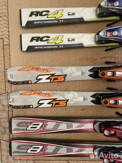 Горные лыжи Fischer 146, Rossignol 170, Nordica171