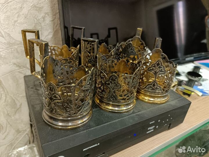 Подстаканники СССР Кубачи серебро