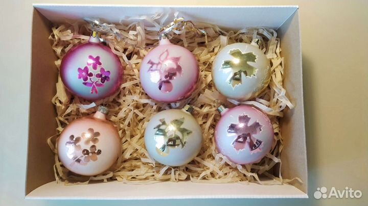 Елочные игрушки СССР Набор Праздничный Завидово