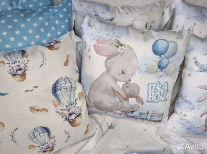 Бортики подушки в детскую кроватку