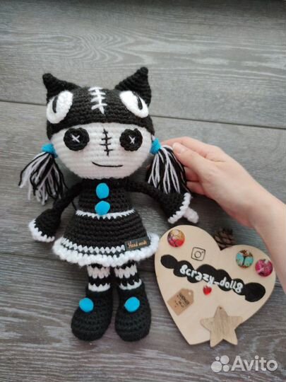 Амигуруми куколка Кисюня