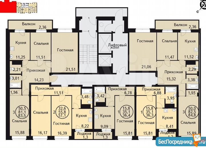 1-к. квартира, 36,5 м², 10/13 эт.